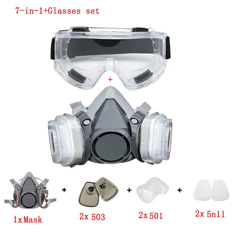 Respirator Half Face - 6200 Dust Mask Half Face With