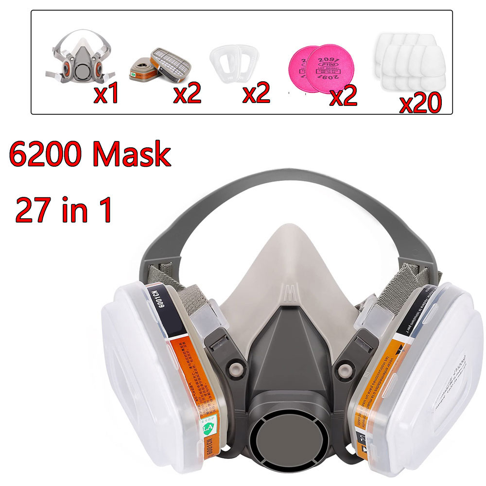 Dust Mask Construction - Gas Mask 6200 Set Vehicle Painting