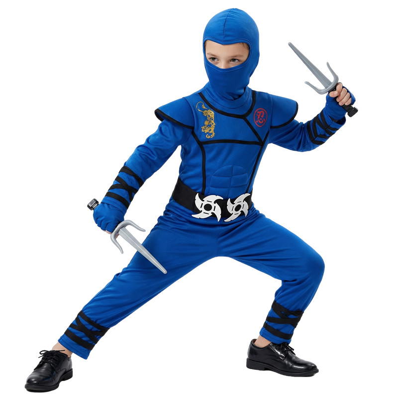 Black and Blue Ninja Costume f - Black Face Mask Pack review and price