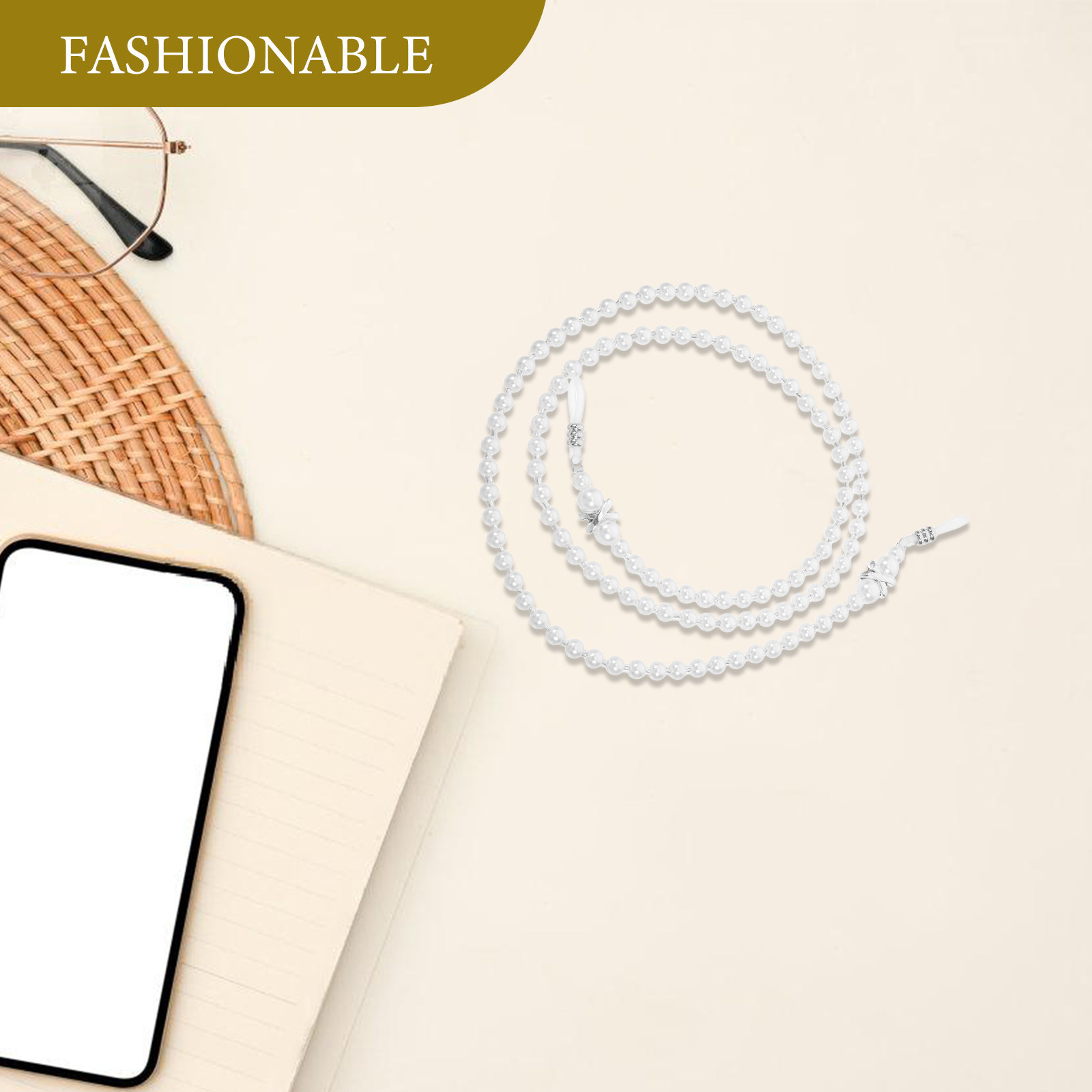 Elegant Pearl Eyeglass Cord fo - Mask Chain Holder review and price